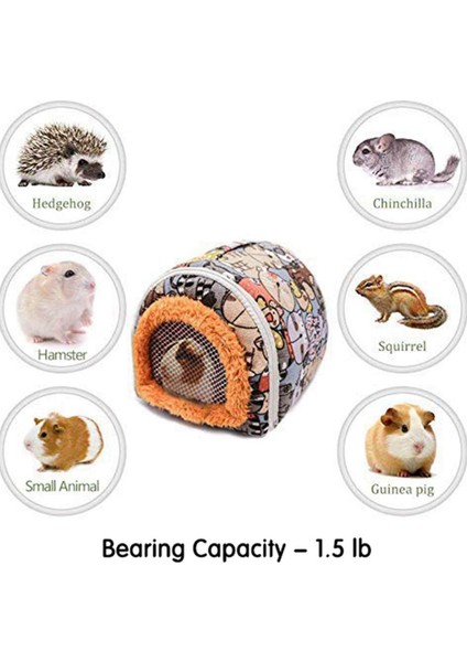 2x Küçük Hayvanlar Kirpi Hamster Taşıma Çantası Açık Seyahat Gine Domuzu Sıçan Chinchillas Taşıma Çantası Çanta (Yurt Dışından)