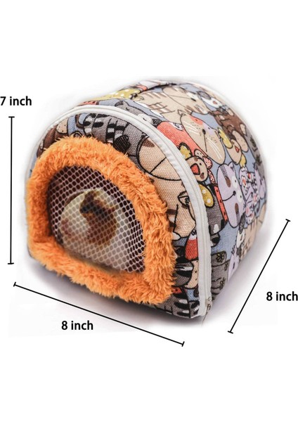 2x Küçük Hayvanlar Kirpi Hamster Taşıma Çantası Açık Seyahat Gine Domuzu Sıçan Chinchillas Taşıma Çantası Çanta (Yurt Dışından)
