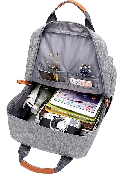 Erkek Sırt Çantası Rahat Iş Dizüstü Sırt Çantası Açık Laptop Çantası Anti Hırsızlık Sırt Çantası Seyahat Sırt Çantası Açık Gri (Yurt Dışından) modelleri