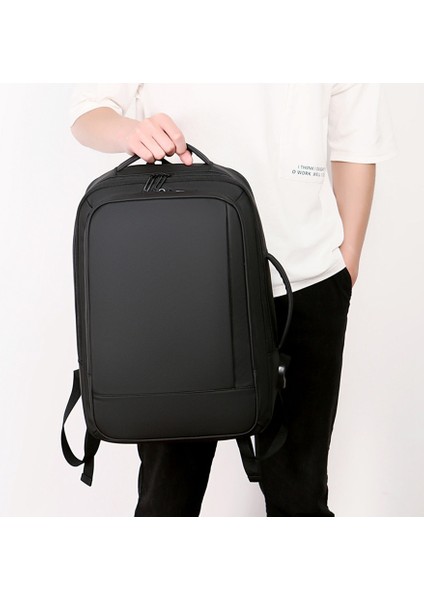 Akıllı Sırt Çantası Erkek Erkek Sırt Çantası USB Şarj 15.6 Inç Dizüstü Su Geçirmez Sırt Çantaları Büyük Kapasiteli Sırt Çantası Seyahat Sırt Çantası (Yurt Dışından) indirimleri