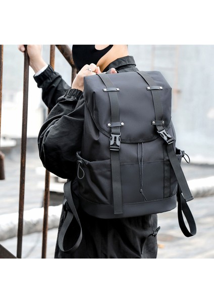 Moda Spor Dizüstü Sırt Çantası Eğlence Iş Su Geçirmez Büyük Kapasiteli Sırt Çantası Seyahat Çantası Öğrenci Okul Çantası Siyah (Yurt Dışından) fiyatları