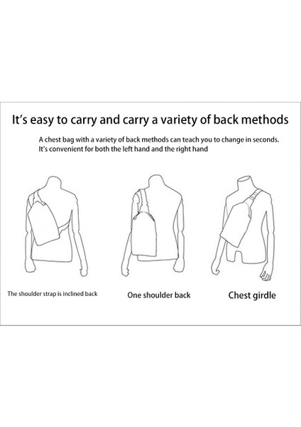 Rahat Erkek Göğüs Çantası Oxford Kumaş Su Geçirmez USB Crossbody Göğüs Çantası Açık Seyahat Omuz Çantası Gri (Yurt Dışından) fiyatları