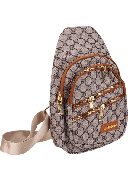 Kore Moda Göğüs Çapraz Vücut Kadın Çantası Tek Omuz Spor Trendy Sırt Çantası Bel Çantası Göğüs Çantaları D (Yurt Dışından)