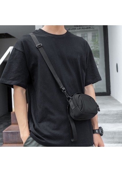 Erkek Tek Omuz Askılı Çanta Hafif Rahat Erkek Çantası Taşınabilir Spor Küçük Sırt Çantası Mini Cep Telefonu Çantası (Yurt Dışından) fiyatları