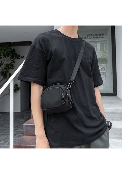 Erkek Tek Omuz Askılı Çanta Hafif Rahat Erkek Çantası Taşınabilir Spor Küçük Sırt Çantası Mini Cep Telefonu Çantası (Yurt Dışından) modelleri