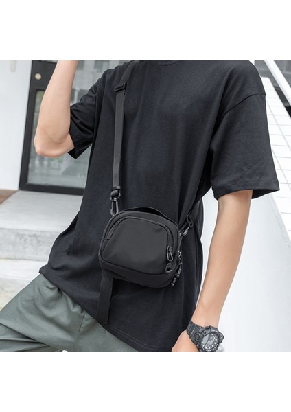 Erkek Tek Omuz Askılı Çanta Hafif Rahat Erkek Çantası Taşınabilir Spor Küçük Sırt Çantası Mini Cep Telefonu Çantası (Yurt Dışından) fırsatları