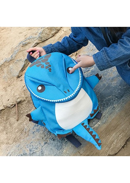 3D Dinozor Sırt Çantası Erkek Çocuk Sırt Çantası Çocuk Anaokulu Küçük Çanta Kız Hayvan Schoolbag Geri Lacivert (Yurt Dışından) fiyatları