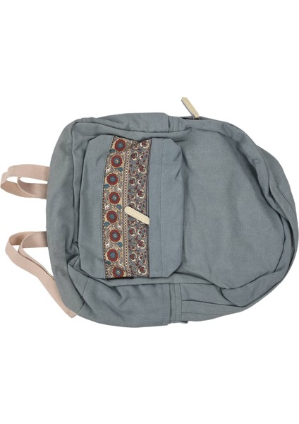 Kanvas Sırt Çantası Retro Tarzı Günlük Seyahat Sırt Çantaları Çanta Kadın Rahat Çiçek Sırt Çantası Kolej Sırt Çantası (Yurt Dışından) modelleri