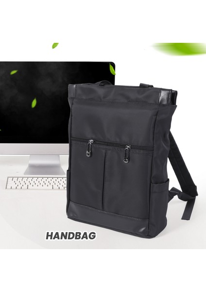 Dizüstü Sırt Çantası Kadın Büyük Kapasiteli Bayanlar El Çift Omuz Çantaları Kadın Sırt Çantası Satchel Seyahat Çantaları Siyah (Yurt Dışından) modelleri