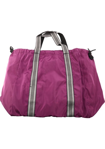Naylon Yoga Mat Çanta Spor Salonu Spor Çantası Sırt Çantası Spor Omuz Askısı Ipli Kadın Çanta Sırt Çantası Mor (Yurt Dışından)