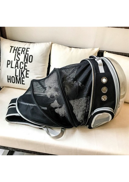 Pet Kedi Sırt Çantası Küçük Köpek Taşıma Kafesi Açık Seyahat Rahat Nefes Köpek Yavrusu Genişletilebilir Taşıyıcı Sırt Çantası Siyah (Yurt Dışından) fiyatları