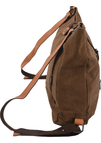 Gündelik Kanvas Çok Fonksiyonlu Messenger Çanta (Kahve) (Yurt Dışından) modelleri