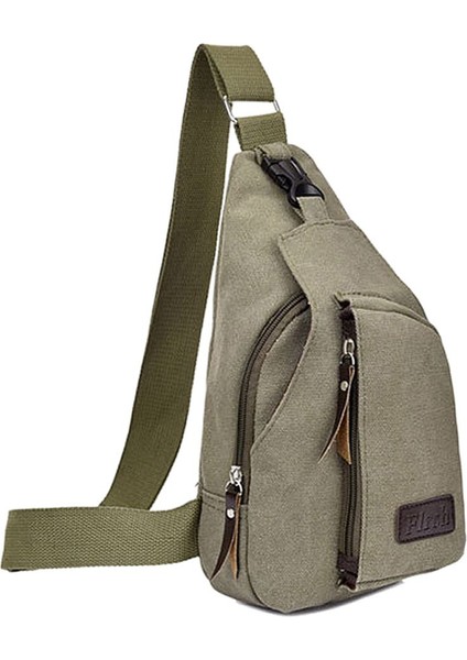 Armygreen Sıcak Rahat Uni Kanvas Göğüs Çantası Çok Fonksiyonlu Açık Hava Yürüyüş Spor Askılı Çanta Omuzdan Askili Çanta Sırt Çantası Cüzdan (Yurt Dışından) fiyatları