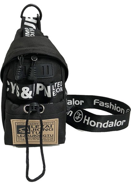 Günlük Kanvas Harfler, Çok Yönlü Omuza Asılan Sırt Çantası, Çok Fonksiyonlu Cepler, Kadın Cepleri, Kanvas Telefon Çantası Siyah (Yurt Dışından)