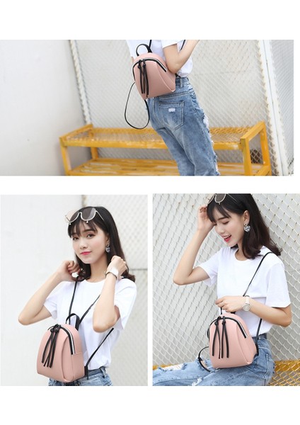 Moda Bayan Sırt Çantası Mini Deri Omuz Çantası Küçük Seyahat Sırt Çantası Okul Kız Schoolbag Telefonu Çanta Kahverengi (Yurt Dışından) indirimleri