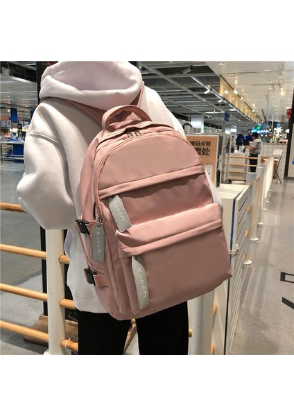 Uni Sırt Çantası Için Genç Okul Çantaları Genç Öğrenci Kitap Çantaları Büyük Kapasiteli Naylon Çanta Okul Pembe (Yurt Dışından) fiyatları