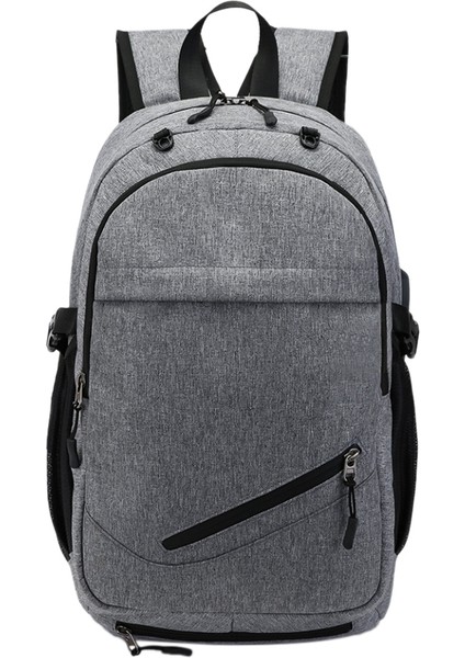 Erkek Spor Spor Çantası Basketbol Sırt Çantası Açık Eğlence Sırt Çantası Futbol Çantası Laptop Çantası Okul Çantası Gri (Yurt Dışından)