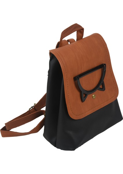 Yeni Sırt Çantası Basit Yumuşak Kardeş Çizgi Film Görüntüsü Kapaklı Kova Çanta Siyah (Yurt Dışından) fiyatları