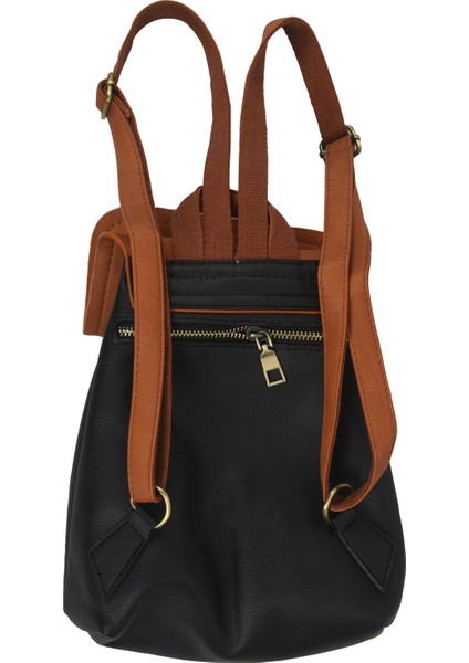 Yeni Sırt Çantası Basit Yumuşak Kardeş Çizgi Film Görüntüsü Kapaklı Kova Çanta Siyah (Yurt Dışından) fırsatları