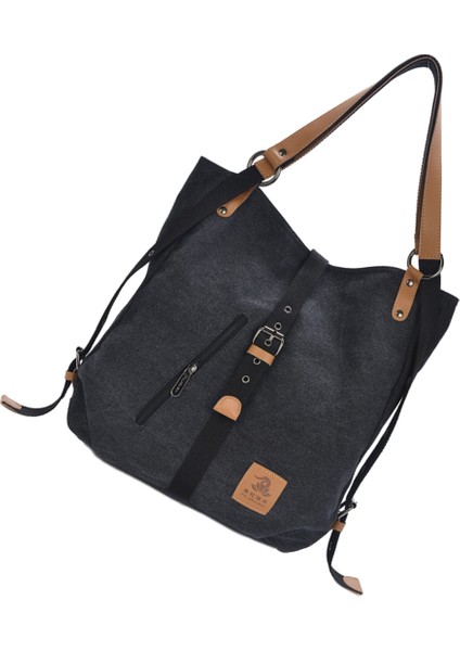 Günlük Kanvas Çok Fonksiyonlu Postacı Çantası (Siyah) (Yurt Dışından) fiyatları