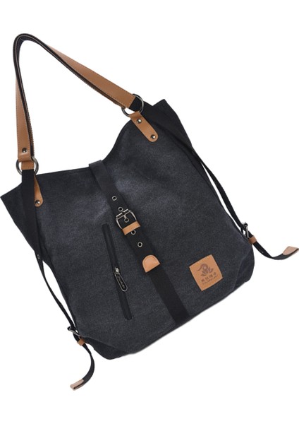 Günlük Kanvas Çok Fonksiyonlu Postacı Çantası (Siyah) (Yurt Dışından) modelleri