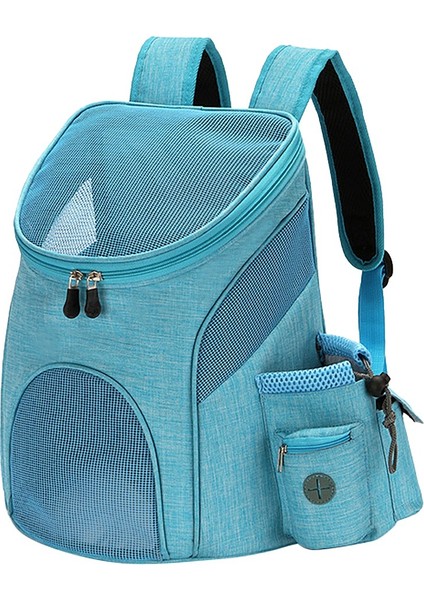 Nefes Köpek Taşıma Çantası Evcil Hayvan Taşıyıcı Çanta Kediler Çift Omuz Çantası Güvenlik Fermuarlı Açık Hava Seyahat Sırt Çantası, B (Yurt Dışından)