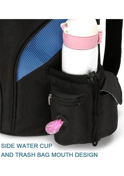 Nefes Köpek Taşıma Çantası Evcil Hayvan Taşıyıcı Çanta Kediler Çift Omuz Çantası Güvenlik Fermuarlı Açık Hava Seyahat Sırt Çantası, B (Yurt Dışından) fırsatları