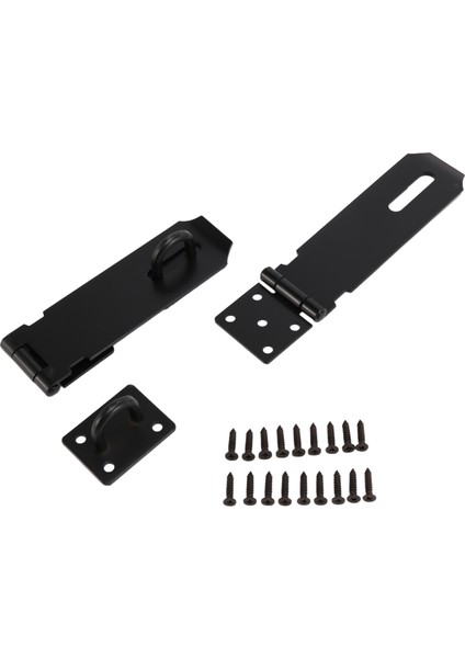 2 Paket Kapı Çile Mandalı Kilidi 5 Inç Paslanmaz Çelik Güvenlik Packlock Toka Kalın Kapı Kapı Kilidi Çile Vidalar (Yurt Dışından)