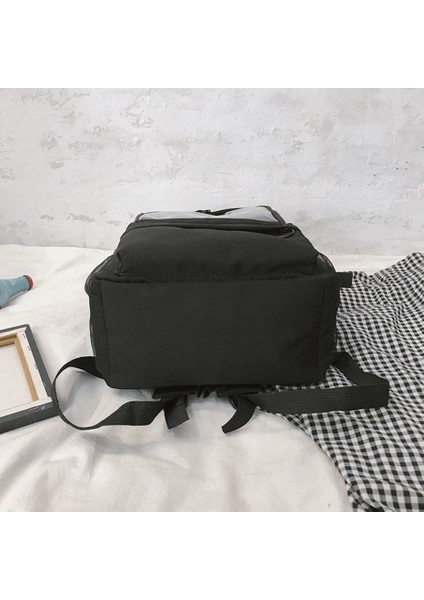 Japon Sırt Çantası Kız Öğrenci Kanvas Düz Çanta Okul Çantası Bilgisayar Seyahat Çantası Büyük Kapasiteli Sırt Çantası (Yurt Dışından) modelleri