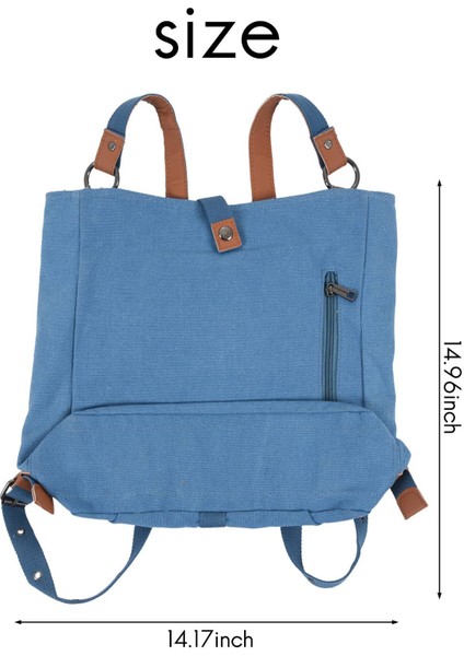 Günlük Kanvas Çok Fonksiyonlu Postacı Çantası (Mavi) (Yurt Dışından) fırsatları