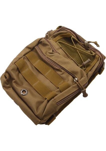 Açık Spor Göğüs Çantası Sling Omuz Çantası Kamp Yürüyüş Sırt Çantası Tırmanma Çok Fonksiyonlu Haki (Yurt Dışından) modelleri