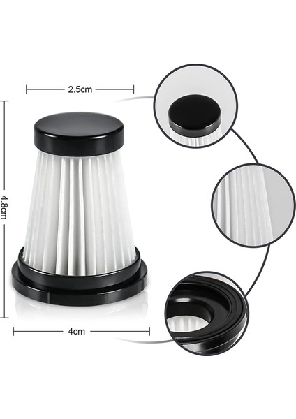 Запасные Части Пылесоса,moosoo K12 / K12 Pro / K13 Elektrikli Süpürge ve Genius Invictus One 1.0/2.0 El Tipi Elektrikli Süpürge Için 12 Hepa Filtresi (Yurt Dışından) fırsatları