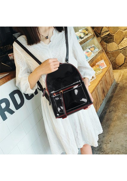 Gençler Kızlar Için Yaz Şeker Renk Sırt Çantası Küçük Sırt Çantası Kadın Sırt Çantası (Siyah) (Yurt Dışından) modelleri