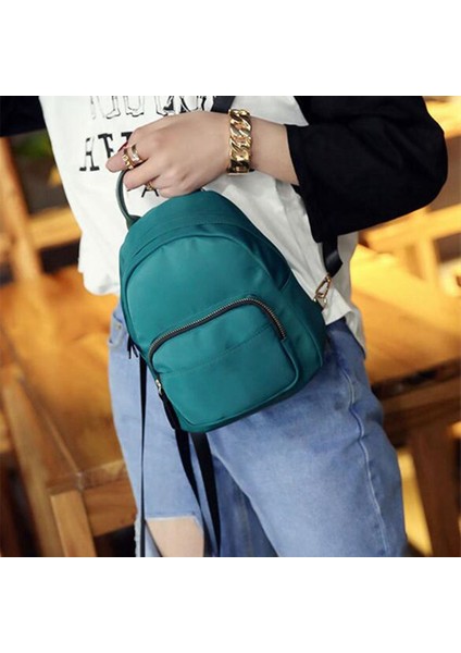 Kadın Sırt Çantası Naylon Omuz Okul Seyahat Çantası Küçük Rahat Sırt Çantası (Mavi) (Yurt Dışından) modelleri