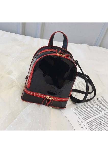 Kore Tarzı Omuz Çantası Kadın Gelgit Mini Sırt Çantaları Şeker Renk Öğrenci Küçük Sırt Çantası Yaz Seyahat Sırt Çantası Siyah (Yurt Dışından) fiyatları