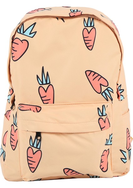 Sevimli Sırt Çantası Moda Naylon Meyve Baskı Sırt Çantası Kadın Büyük Kapasiteli Okul Sırt Çantası Sarı (Yurt Dışından)