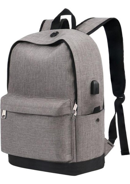 USB Bağlantı Noktalı Su Geçirmez Seyahat Çantası, 15,6 Inç Ch Için Uygun, Retro Günlük Sırt Çantası (Yurt Dışından)