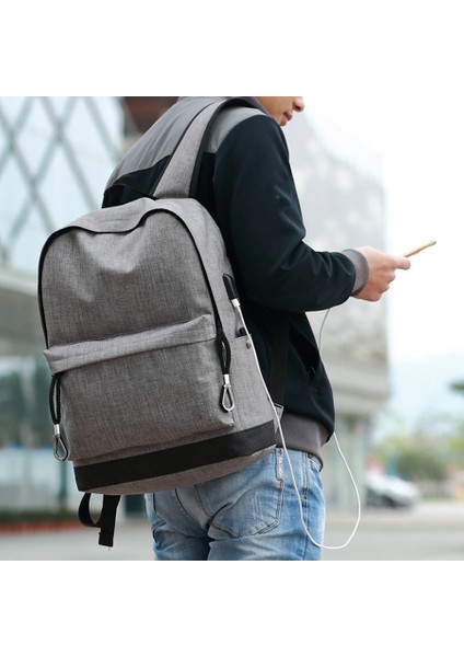 USB Bağlantı Noktalı Su Geçirmez Seyahat Çantası, 15,6 Inç Ch Için Uygun, Retro Günlük Sırt Çantası (Yurt Dışından) modelleri