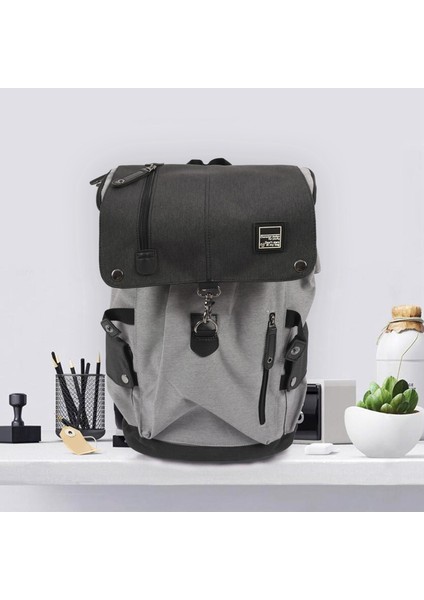 Fengdong Moda Gri Sırt Çantası Omuz Çantası Erkek Moda En Iyi Seyahat Sırt Çantaları Günlük Sırt Çantası Laptop Çantaları Genç Erkek Sırt Çantaları (Yurt Dışından) fiyatları