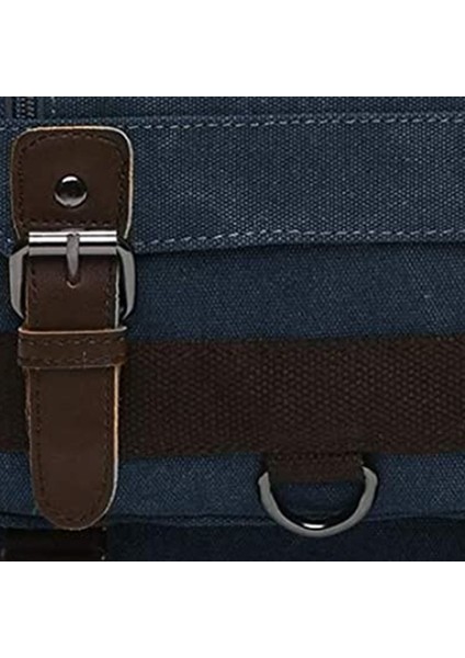 Şık Kanvas Messenger Çanta Omuz Çantası Seyahat Sırt Çantası (Kahve Rengi) (Yurt Dışından) modelleri