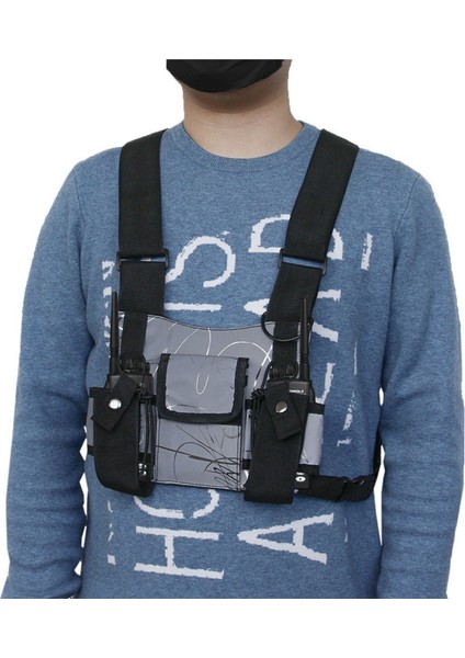 Göğüs Rig Çanta Fonksiyonel Doğa Sporları Göğüs Çantası Erkekler Koruyucu Yansıtıcı Üst Göğüs Yelek Çanta Bisiklet Balıkçılık (Yurt Dışından) indirimleri