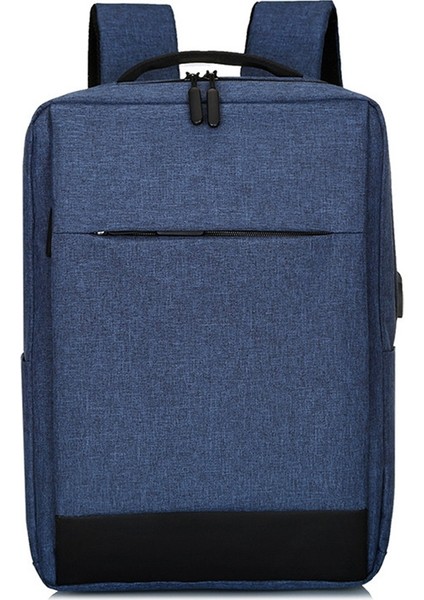 Hırsızlığa Karşı Sırt Çantası Kadın Erkek Dizüstü Sırt Çantası 15.6 Inç USB Şarj Cihazı Erkek Dizüstü Sırt Çantası Seyahat Okul Çantası Erkek Çantaları Mavi (Yurt Dışından)