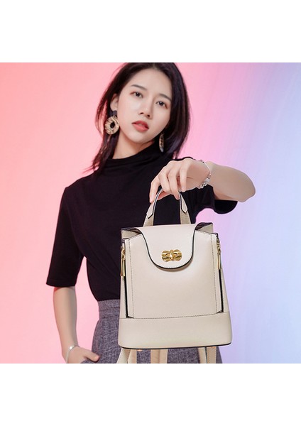 Moda Basit Renk Eşleşen Sırt Çantası Rahat Kolej Tarzı Kadın Sırt Çantası (Yurt Dışından) indirimleri