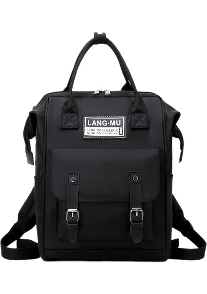 Omuz Çantası Çok Fonksiyonlu Anne ve Çocuk Bebek Bezi Çantası Siyah (Yurt Dışından)