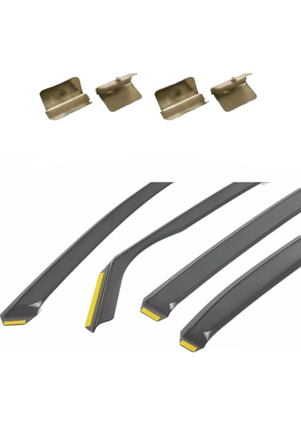 Volkswagen Golf 7 2012-2020 Model Füme Renk Içten Geçme 4'lü Cam Rüzgarlığı fiyatları