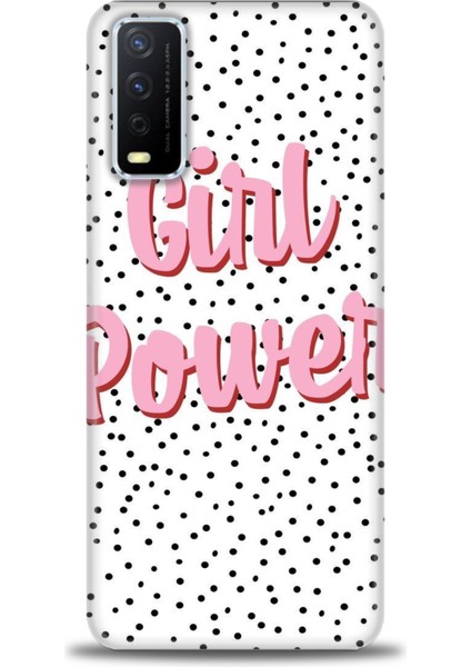 Vivo Y20S Kılıf Hd Baskılı - Girl Power + 9h Nano Ekran Koruyucu