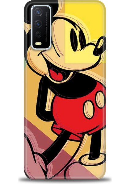 Vivo Y20S Kılıf Hd Baskılı - Mickey Mousee + 9h Nano Ekran Koruyucu