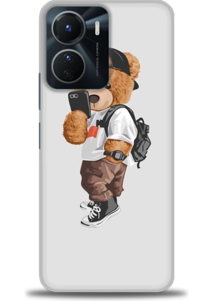 Vivo Y16 Kılıf Hd Baskılı - Teddy Bear Cool + 9h Nano Ekran Koruyucu