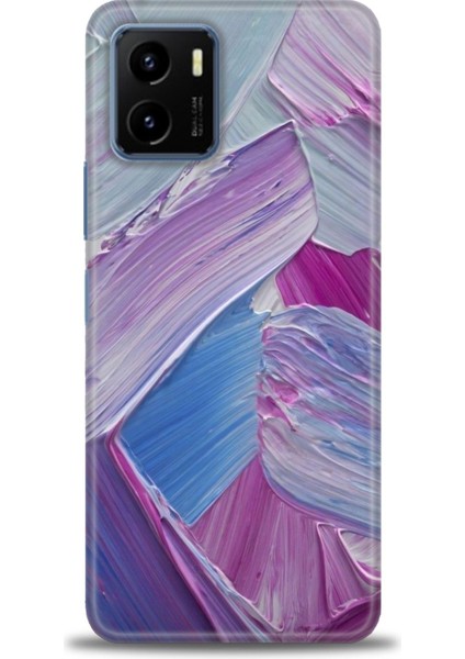 Vivo Y33S Kılıf Hd Baskılı - Purple + 9h Nano Ekran Koruyucu