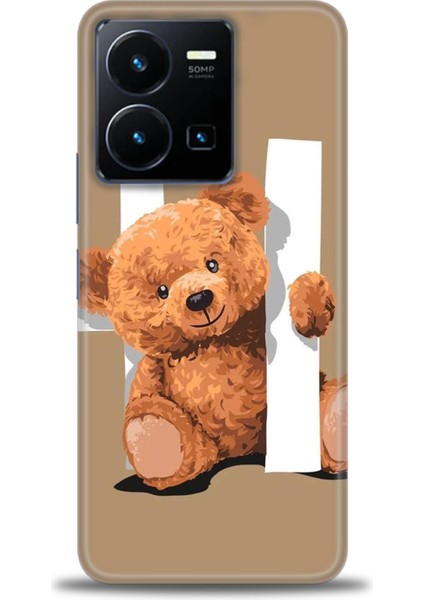 Vivo Y35 Kılıf Hd Baskılı - Teddy Hı + 9h Nano Ekran Koruyucu